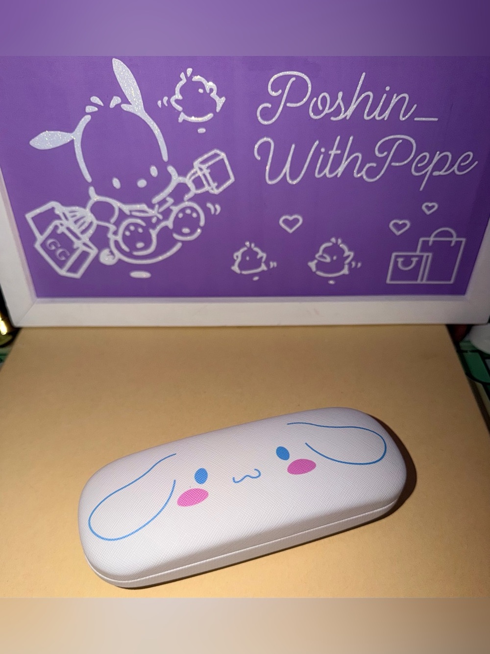 🩵NWOT Cute Cinnamoroll Hard Eyeglass Case